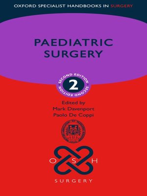 cover image of Paediatric Surgery